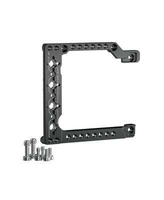 Bright Tangerine Right Side Horse Shoe Plate for RED V-RAPTOR Camera, Black