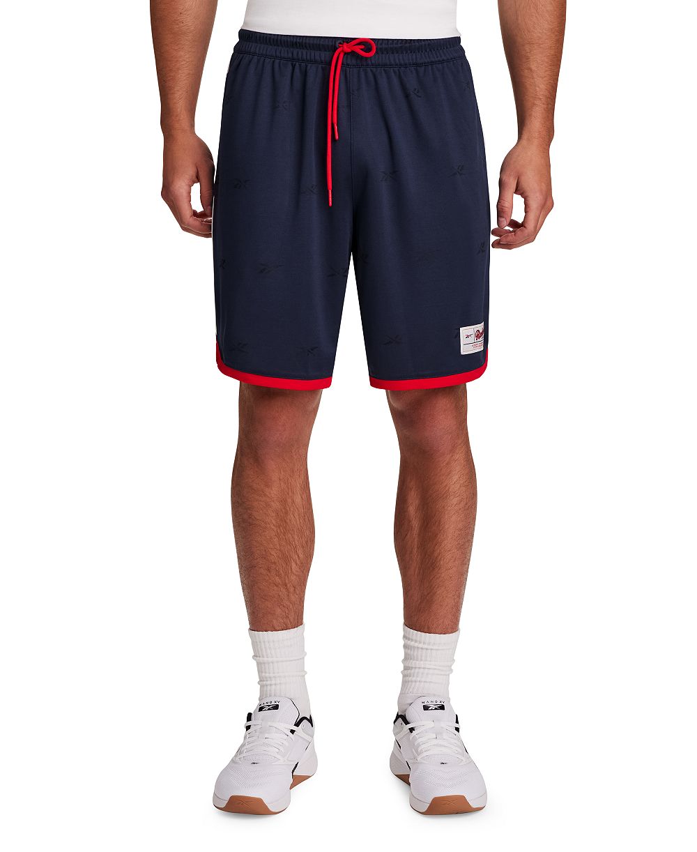 Reebok Men's United Americana-Print Shorts, 9" Inseam