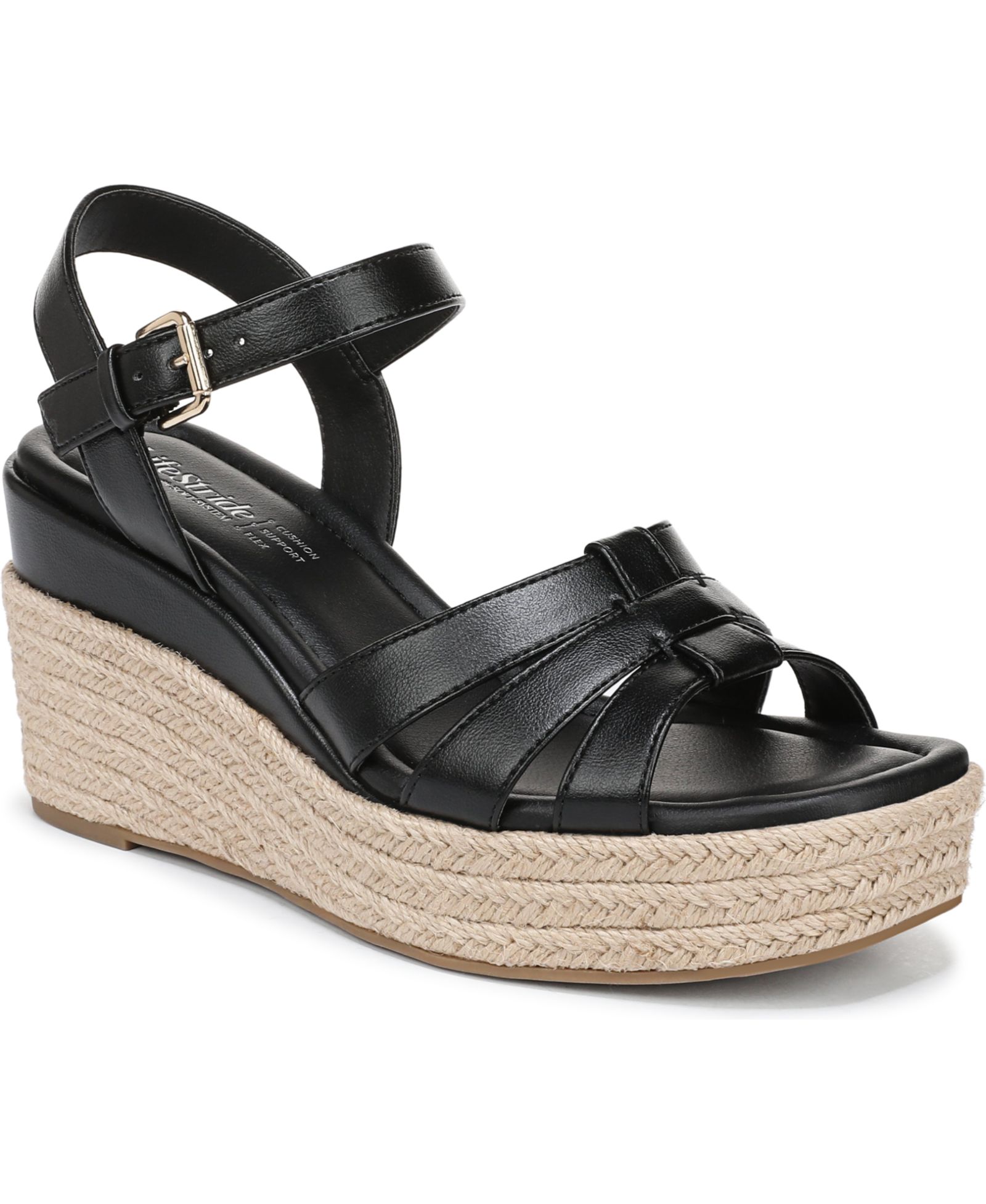 LifeStride Women's Havana Espadrille Wedge Sandals