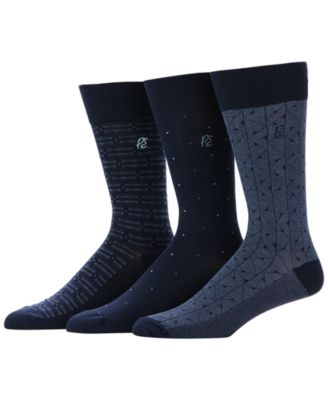 Perry Ellis Portfolio Мужские носки с узором Rib Mix, 3 шт