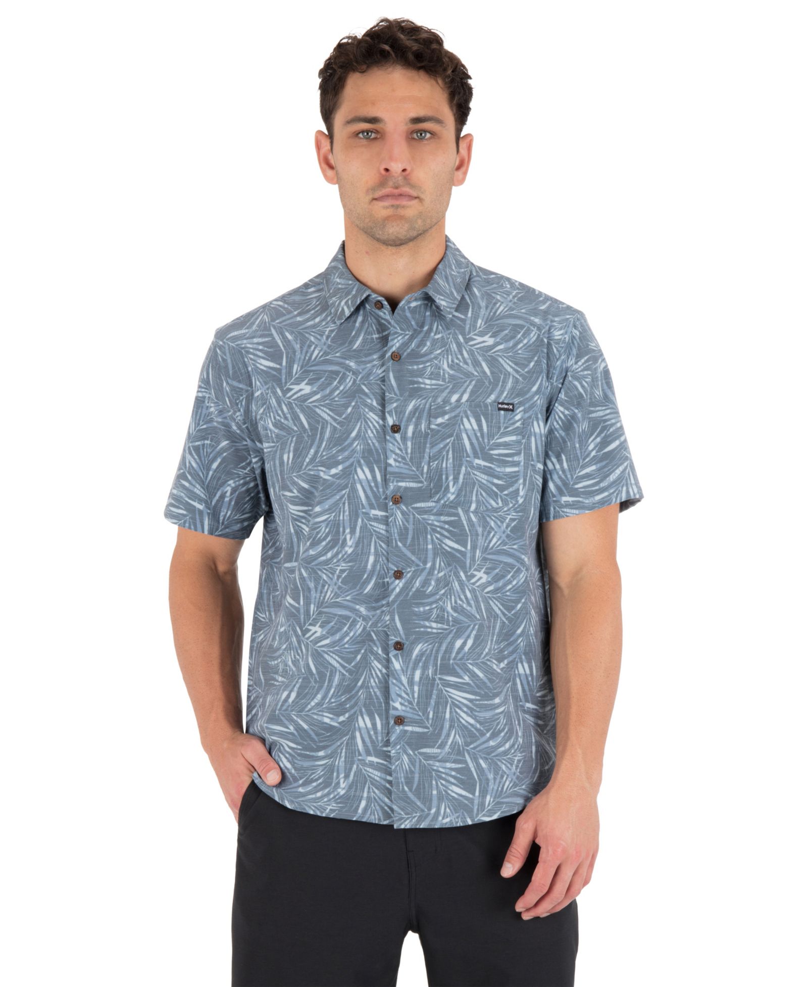 Hurley Men's Classic-Fit Point Collar Shirt