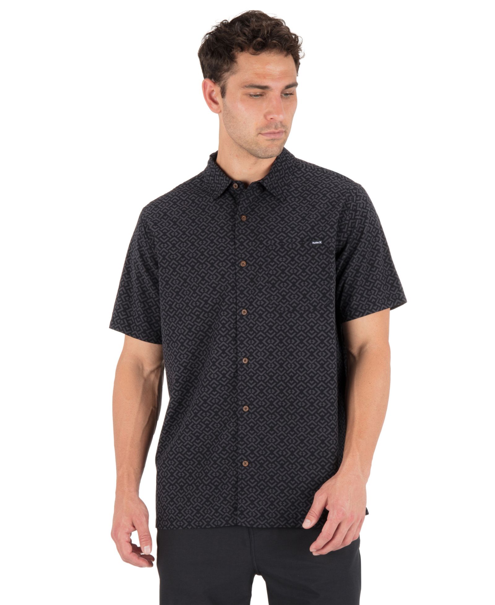 Hurley Men's Rincon Relaxed-Fit Point Collared Shirt