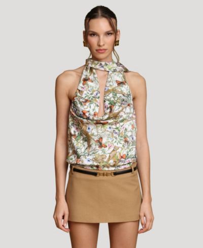 Женский топ Avec Les Filles Long-Tie Halter