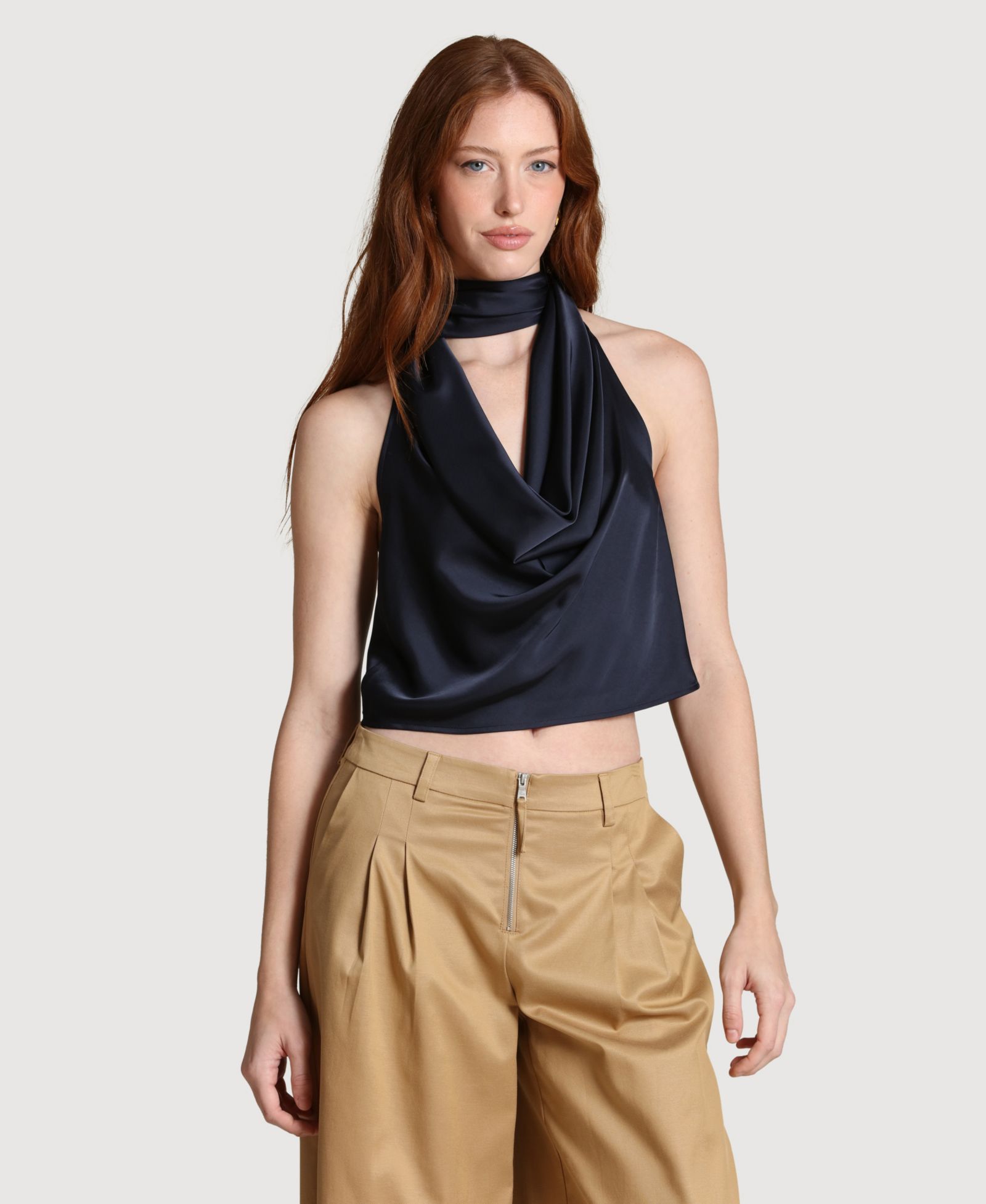 Женский топ Avec Les Filles Long-Tie Halter