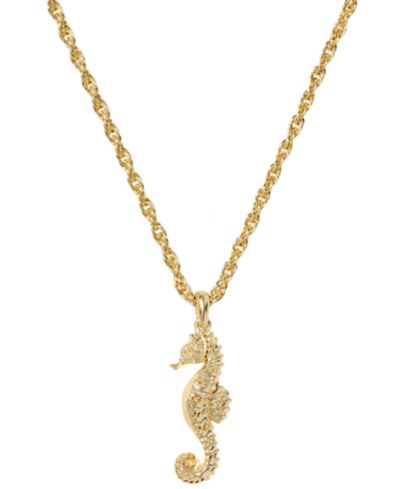 Kendra Scott Подвеска Seahorse Short в 14k Gold Over Brass