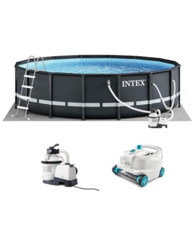 Intex Ultra XTR 16ft x 48in Round Above Ground Pool Set w/ Pump and Robot Vacuum