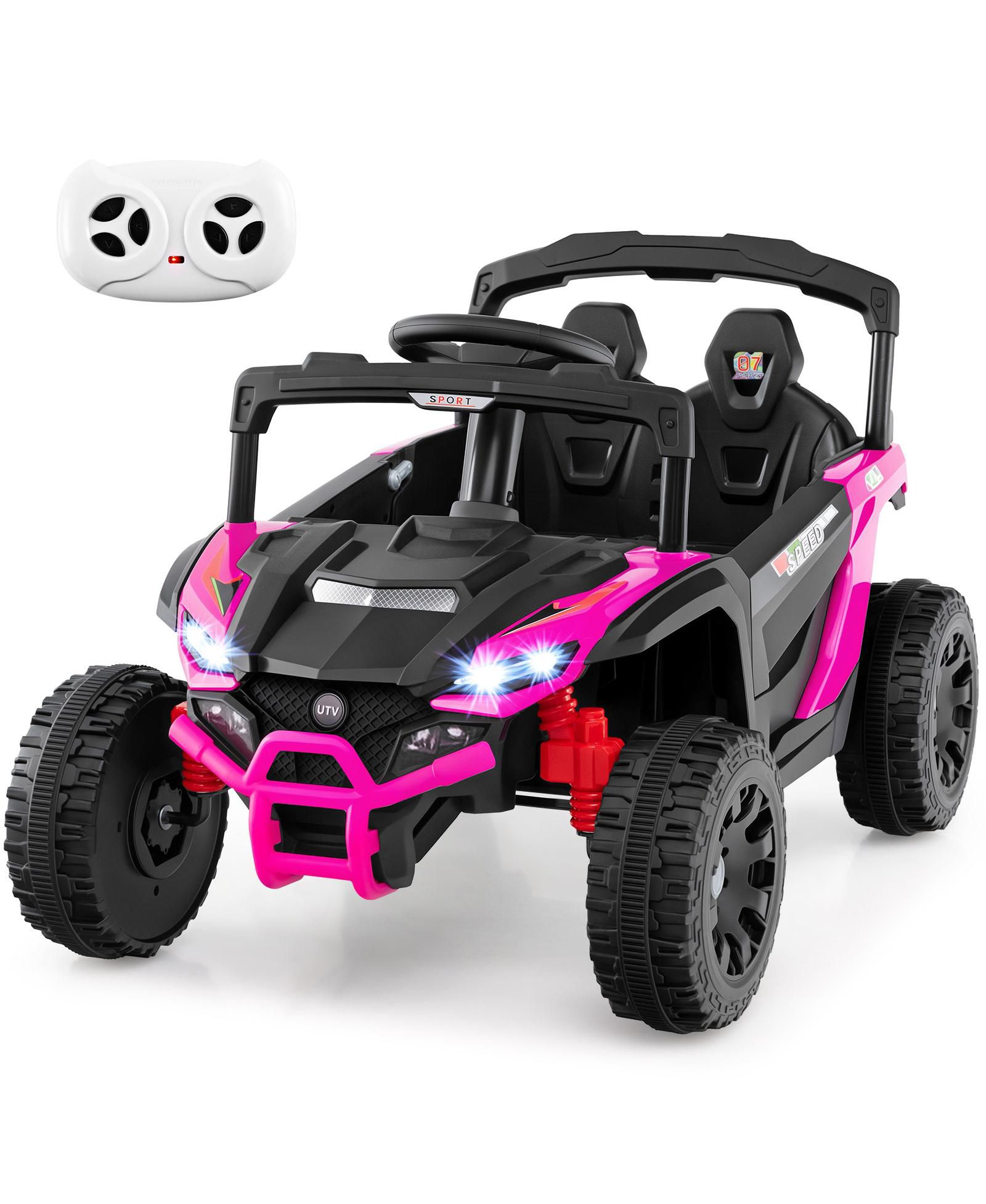 Электрический детский автомобиль SUGIFT 12V UTV с LED Lights и музыкой