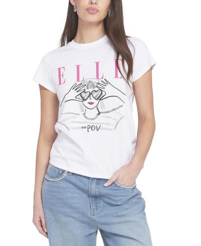 Женская футболка ELLE Collection Heart Eyes Graphic Tee