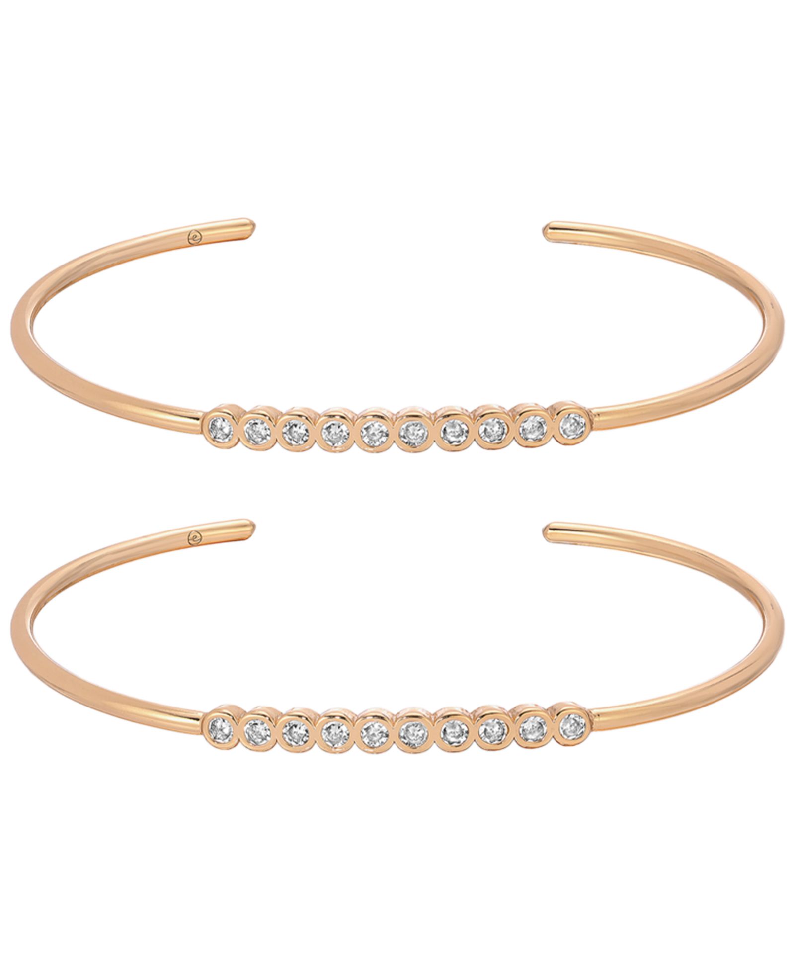 ETTIKA Набор браслетов Double Take Crystal Cuff