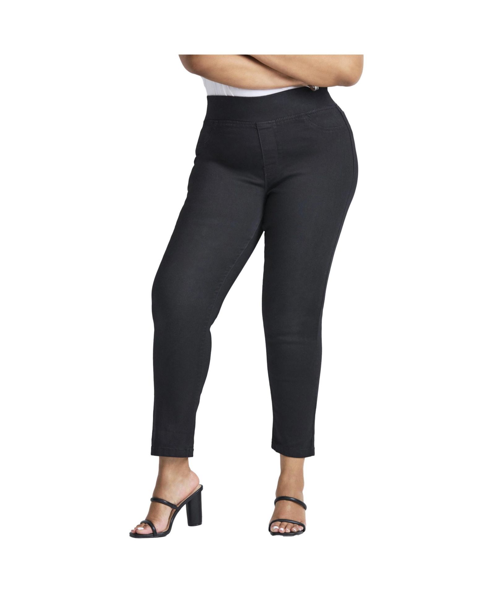 Женские джинсы Avenue Plus Size Butter Denim Pull-On High Rise