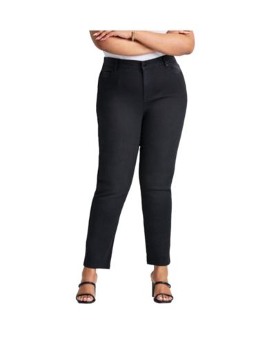 Женские джинсы Avenue Plus Size Petite Butter Denim Straight Leg