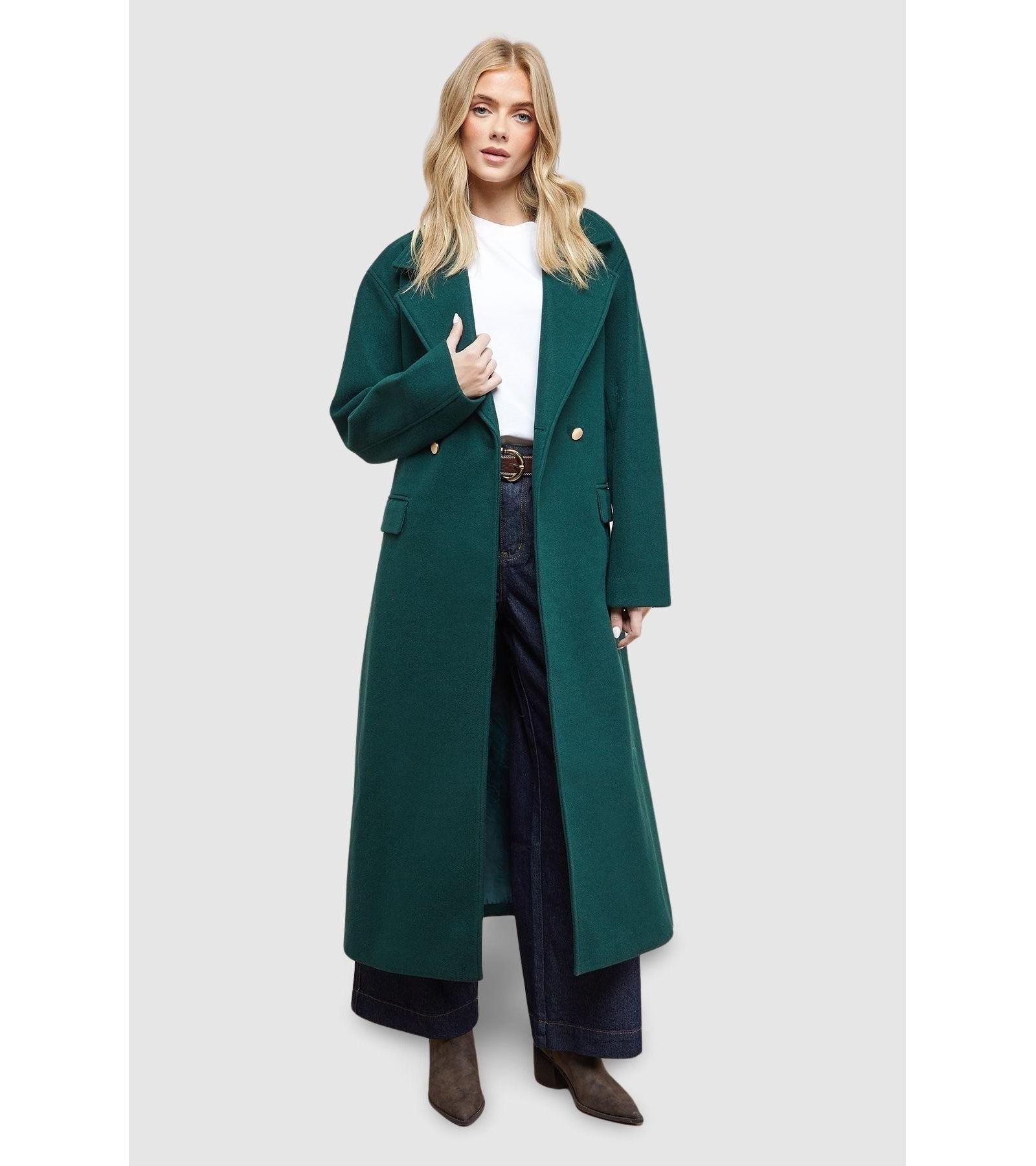 Oasis Women's Tie Belt Detail Midi Coat