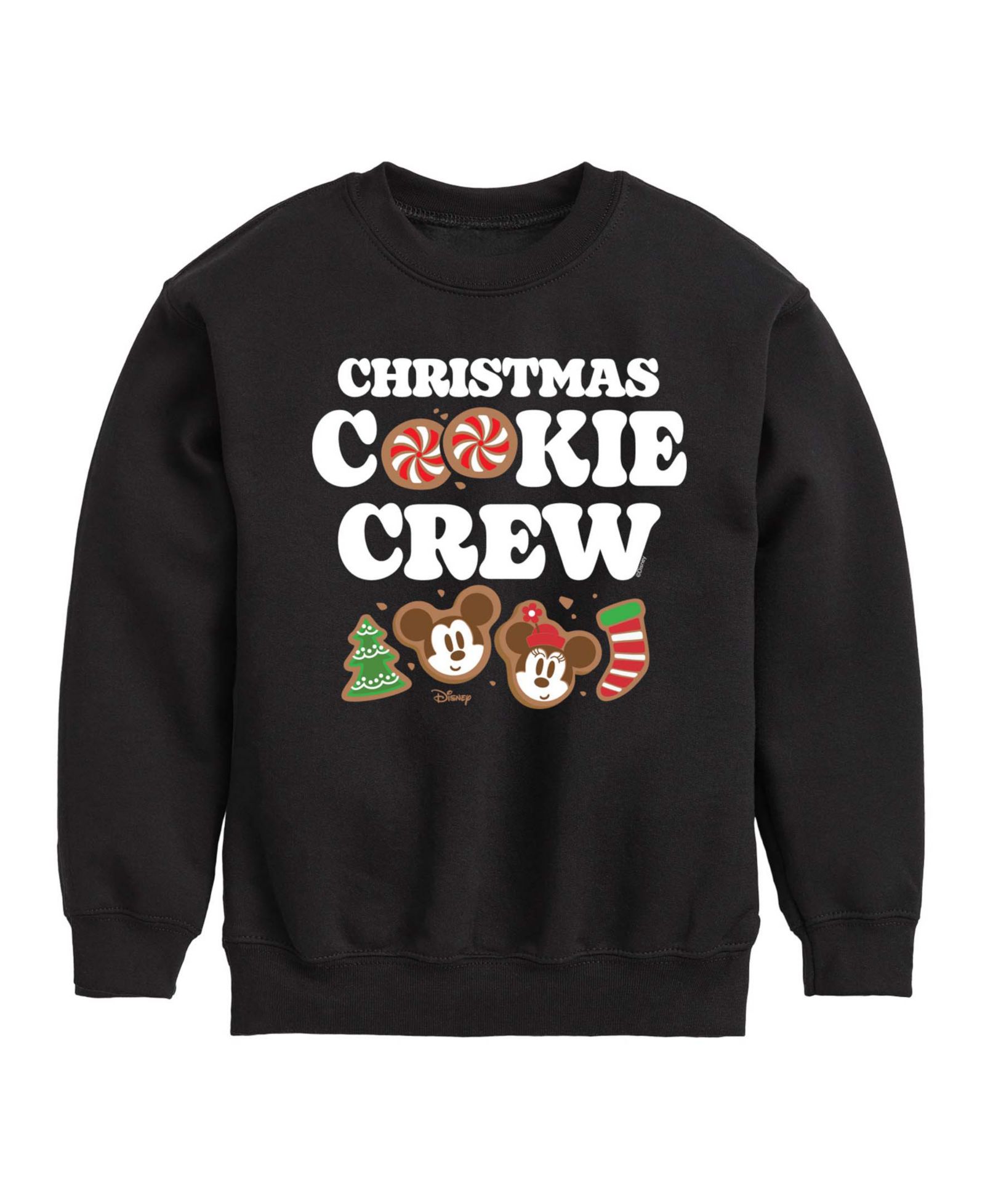 Детский свитшот Disney Mickey and Minnie Christmas Cookie с длинным рукавом
