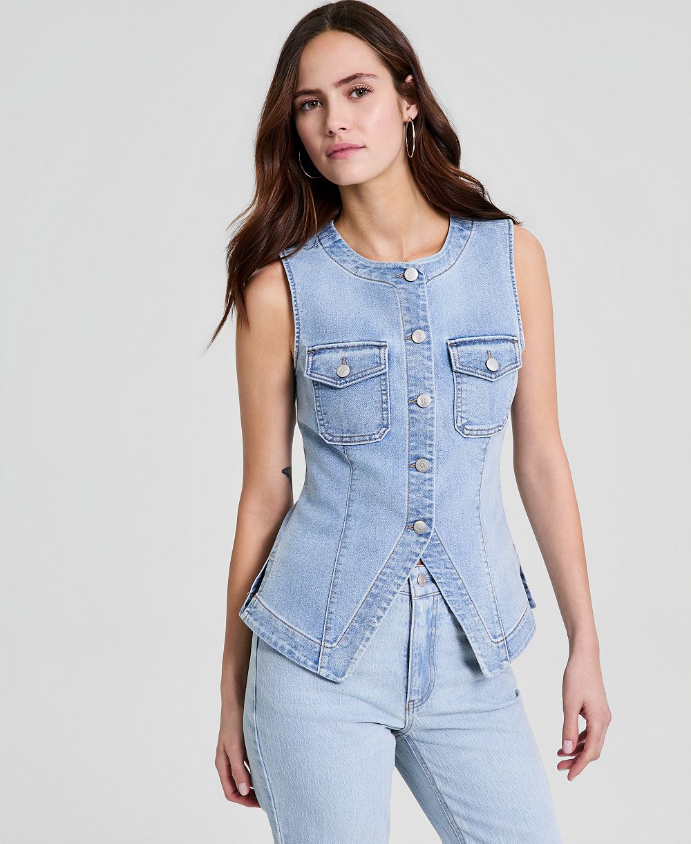 Женский джинсовый жилет And Now This Sleeveless Flyaway