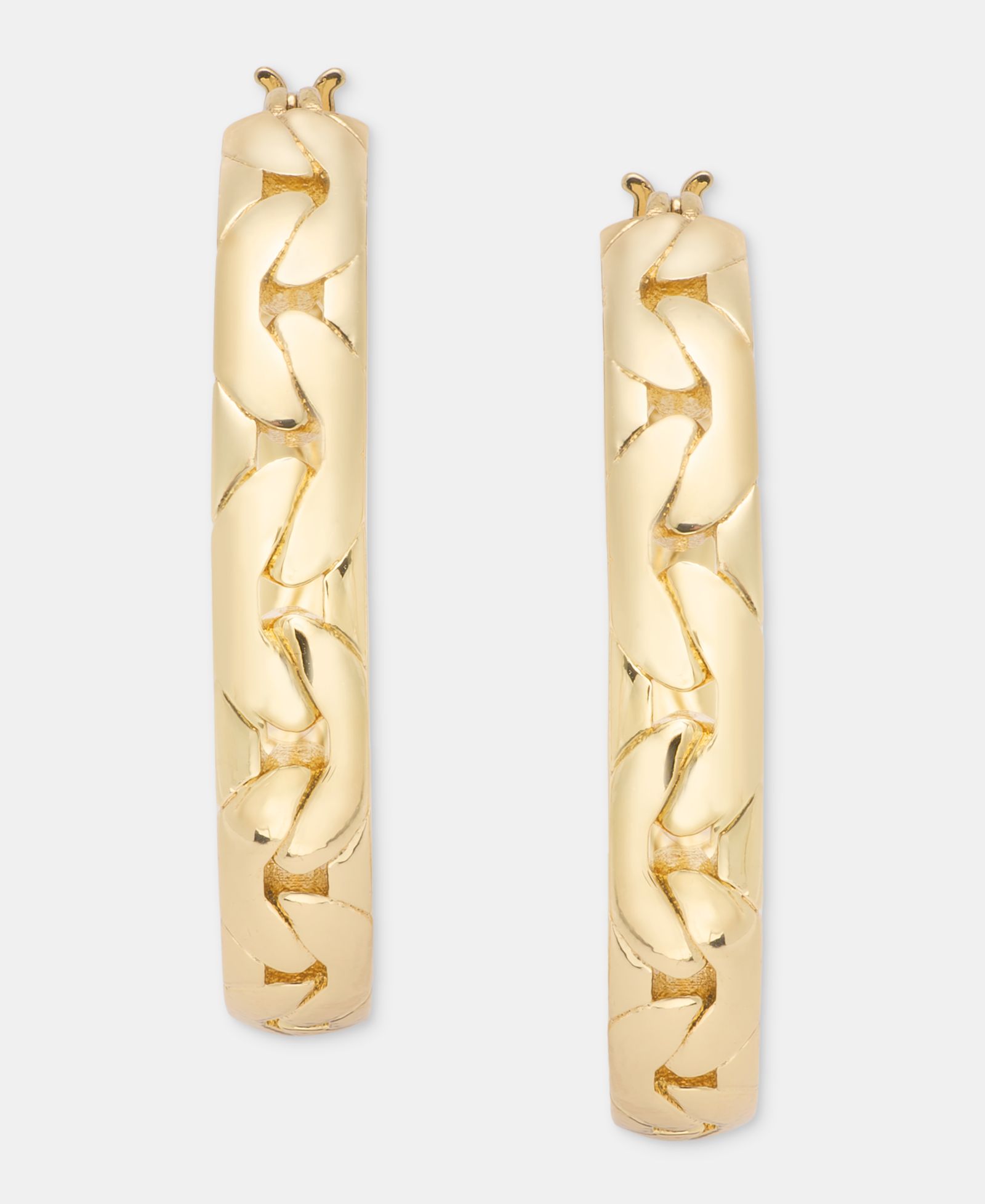 Серьги-кольца DKNY Chain Open Dynamic Hoop