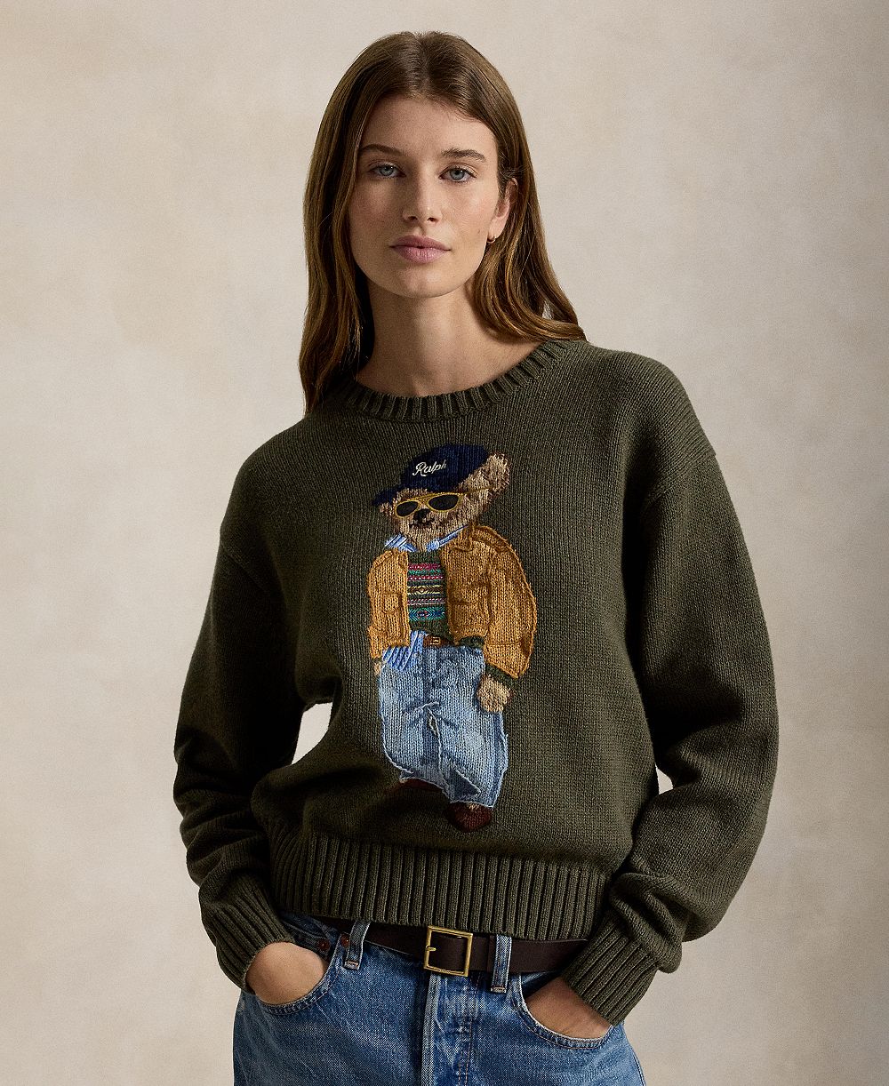 Polo Ralph Lauren Women's хлопковый джемпер с круглым вырезом