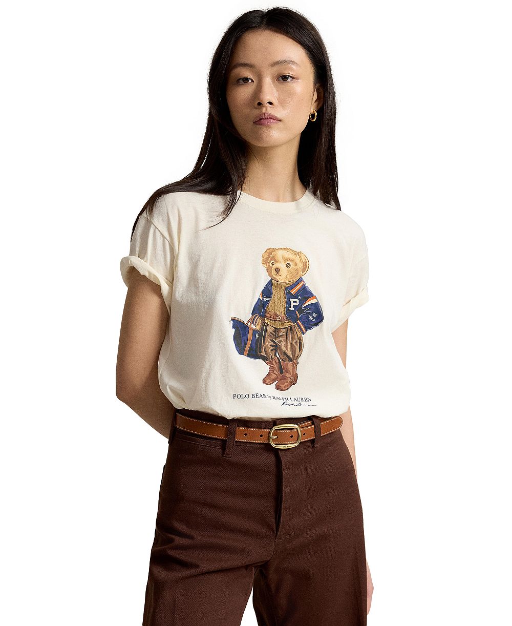 Polo Ralph Lauren Women's Polo Bear Cotton Jersey T-Shirt