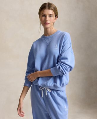 Polo Ralph Lauren Women's Island Fleece Crewneck Long-Sleeve Sweatshirt