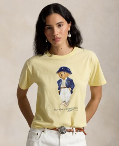 Polo Ralph Lauren Women's футболка с принтом медведя