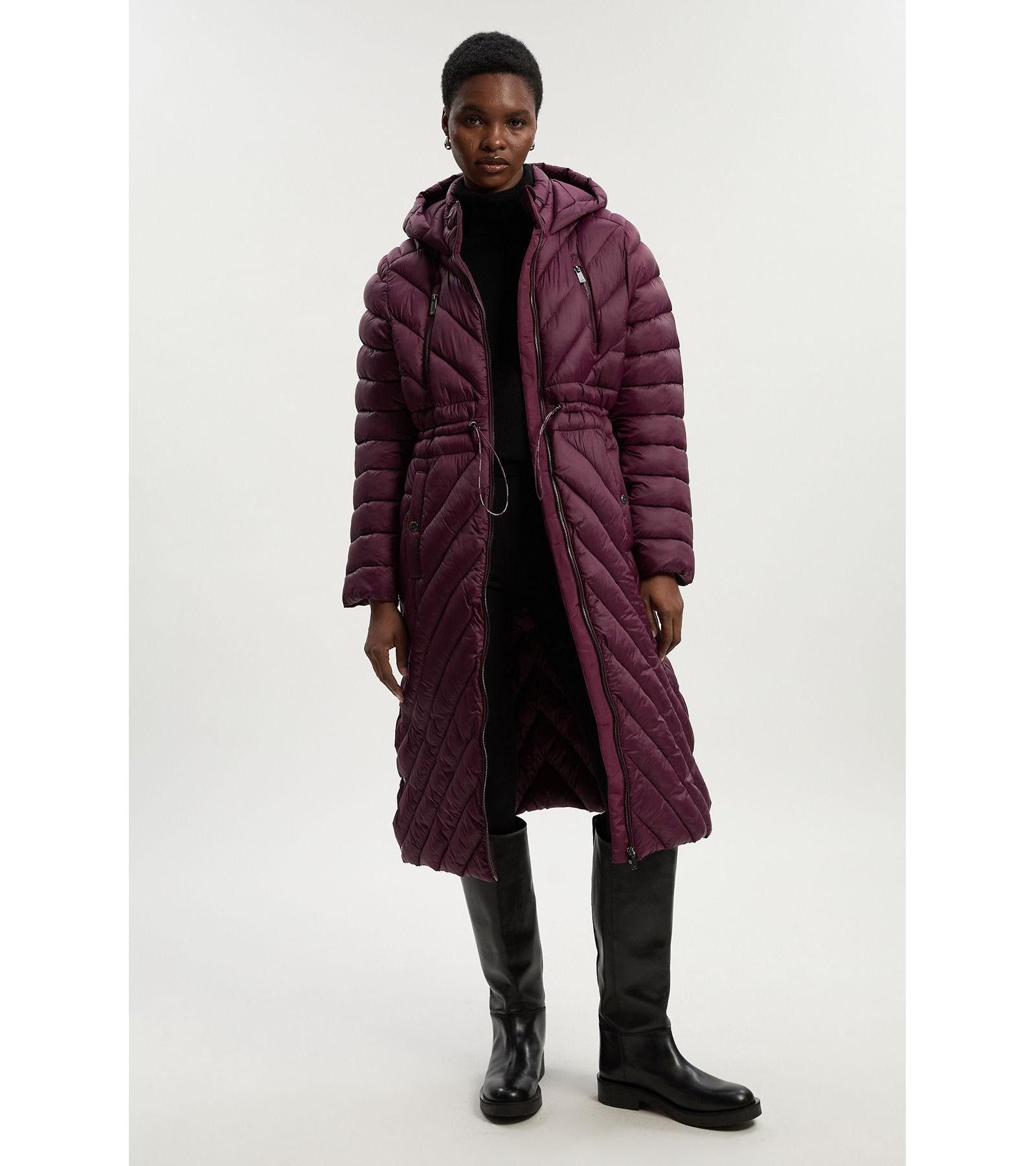 Karen Millen Women's Lightweight Knee Length Packable Coat