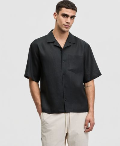 Mode of One Мужская рубашка Camp из льна, Boxy-Fit