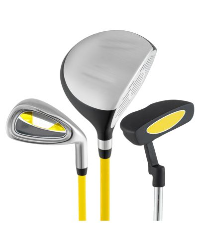 SKONYON Junior Mallet Putter Individual Gold Club for 8-10 years old Kids