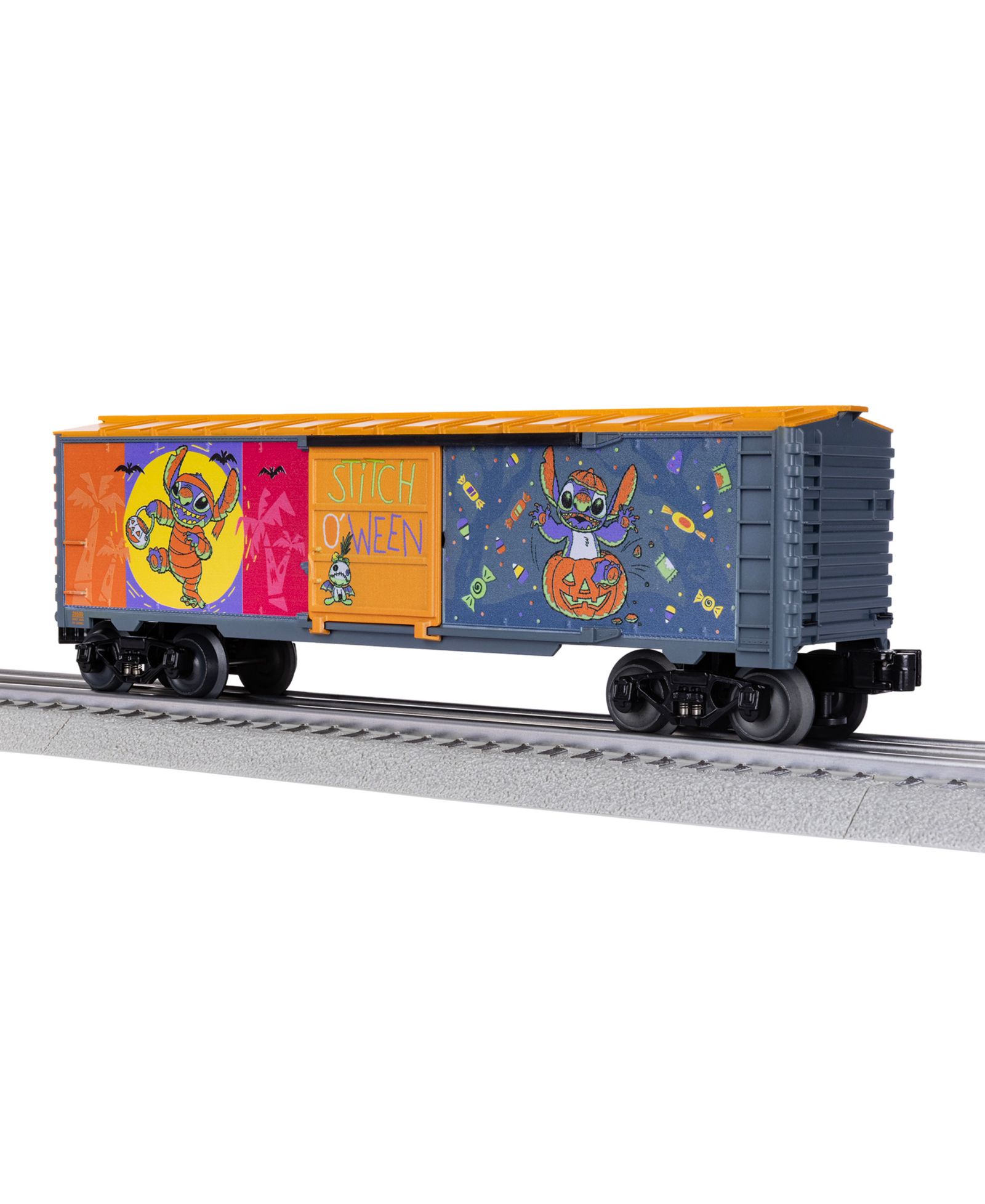 Модельная модель поезда Lionel Disney Stitch Halloween O Gauge Boxcar