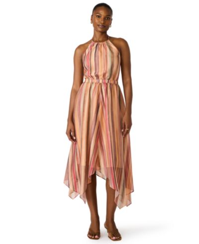 Steve Madden Женское платье без рукавов с воротником Halter Neck