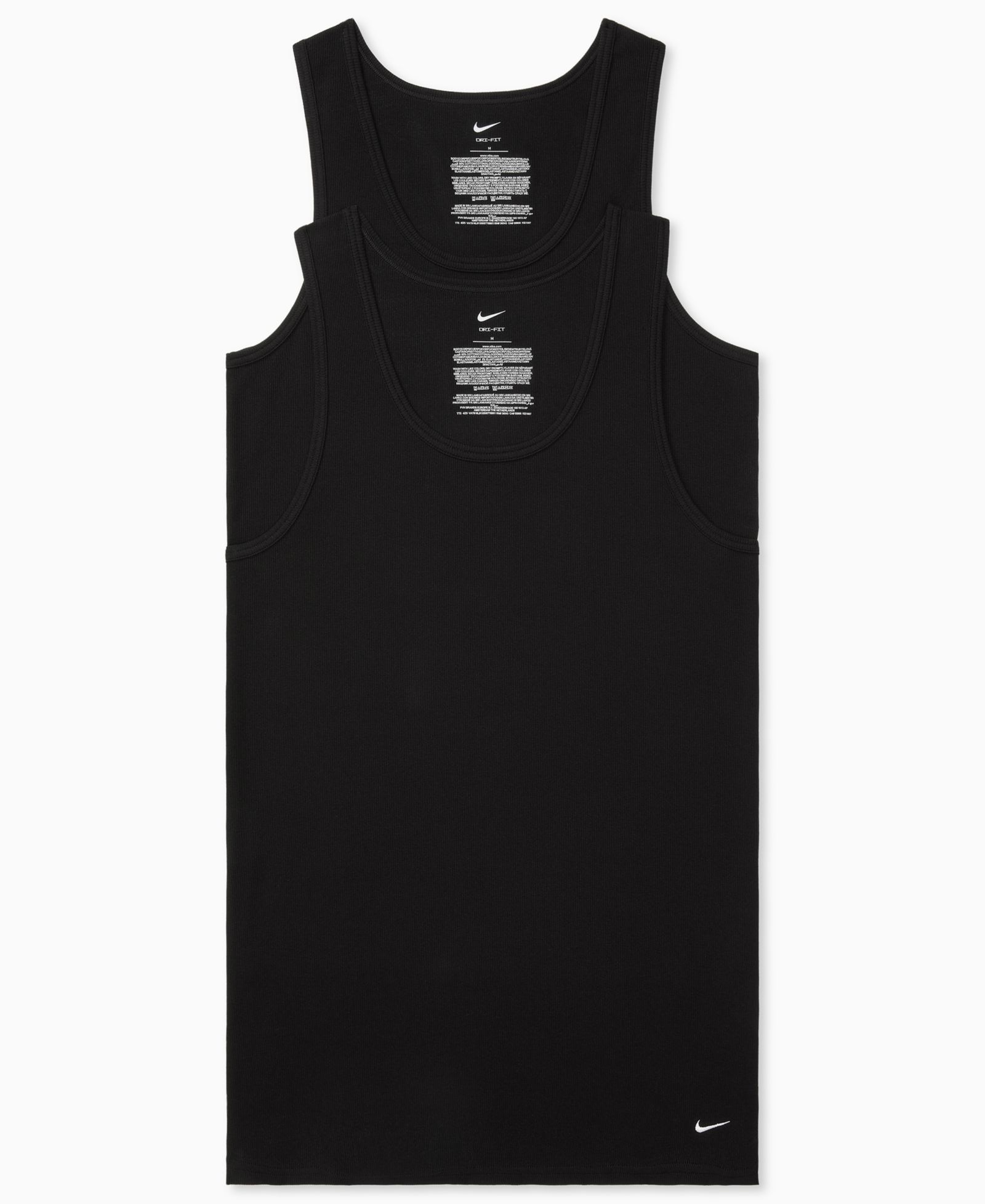 Nike Men's Essential Stretch Ribbed Tank Undershirts, 2-Pack