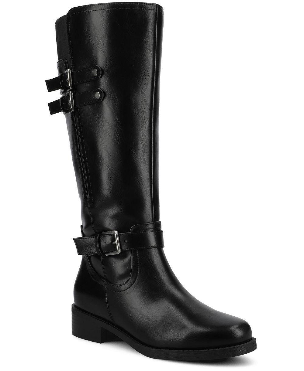 Journee Collection Women's Sonny Extra Wide Calf Knee High Riding Boots