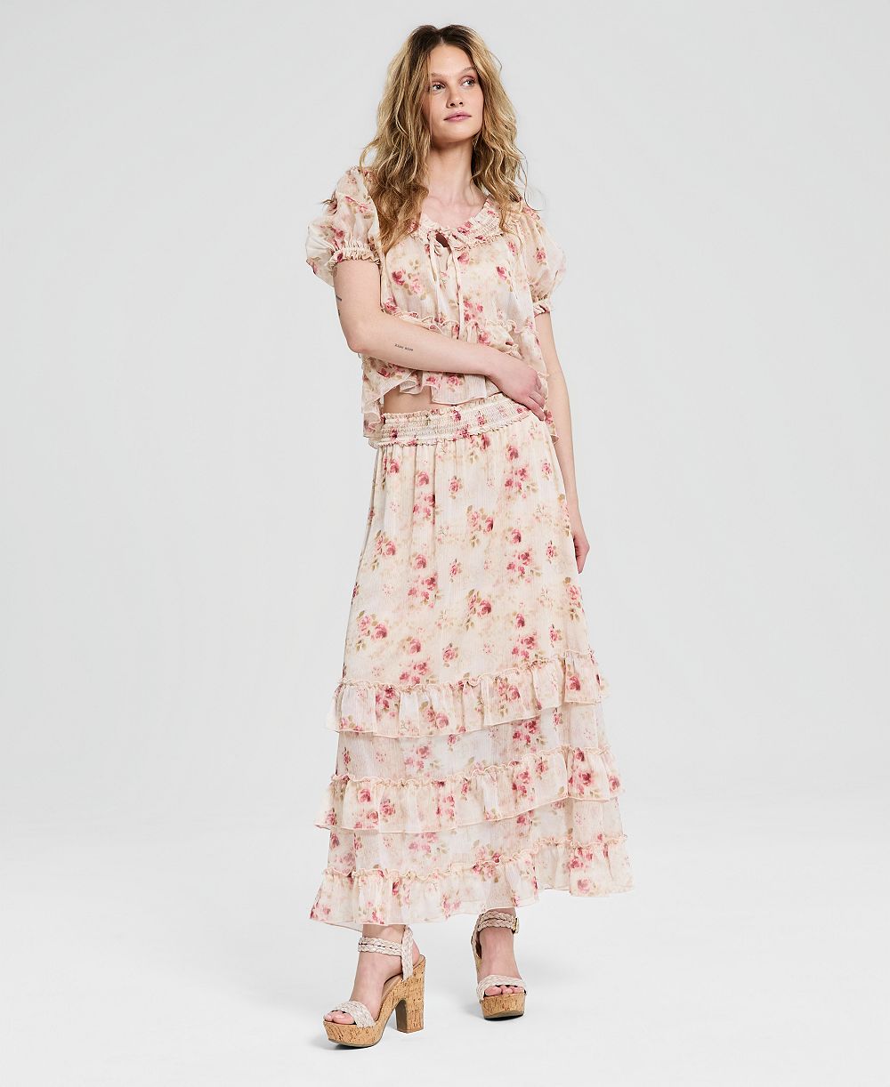 And Now This Women's Tiered Maxi Skirt, Macy's Exclusive