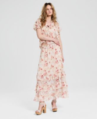 And Now This Women's Tiered Maxi Skirt, Macy's Exclusive