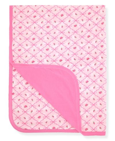 Детское двустороннее хлопковое одеяло с цветочным принтом Max & Olivia Baby Reversible Floral Printed Blanket