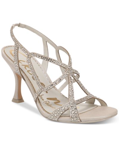 Circus NY by Sam Edelman Women's Louisa Strappy Butterfly Rhinestone Dress Sandals