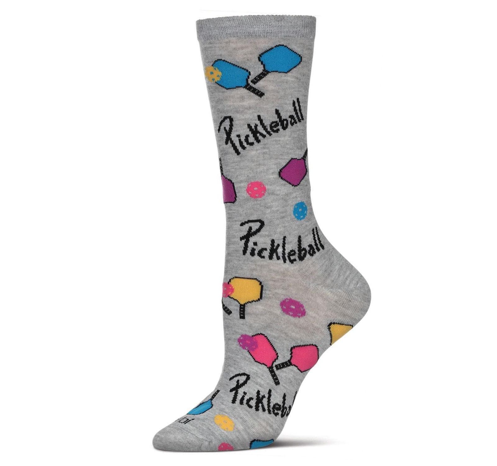 Женские носки MeMoi Women's Pickleball Paddle Rayon From Crew