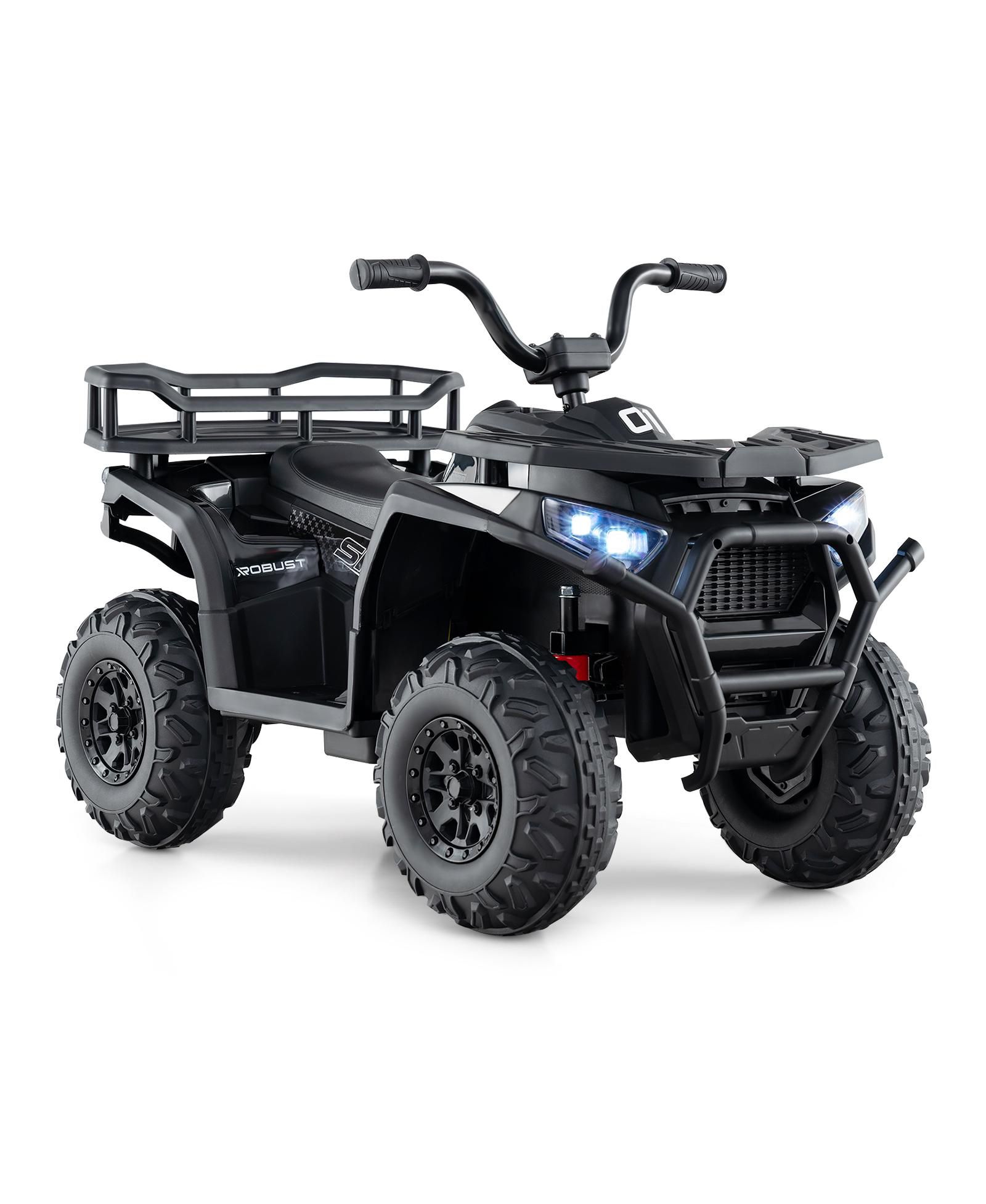 Hongge 24V Electric Ride-On Atv Quad with LED Lights, Ages 3+