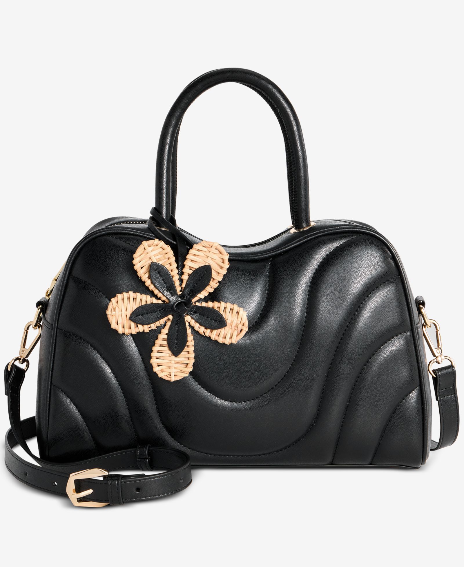 I.N.C. International Concepts Aydenn Bowler Wave Satchel Handbag, Macy's Exclusive