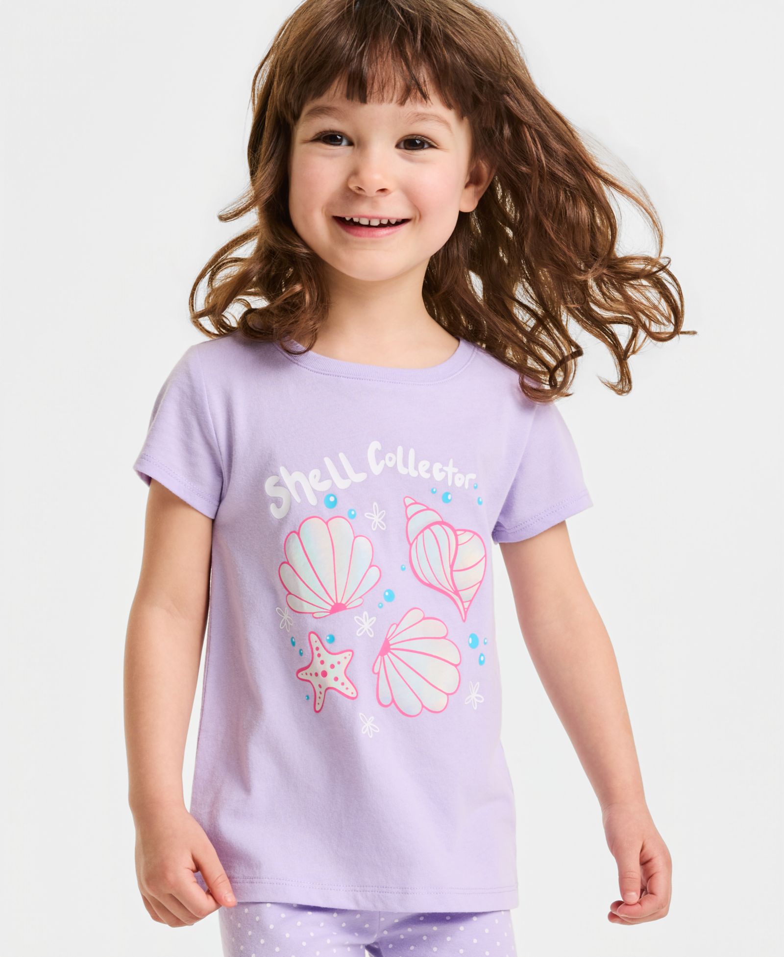 Детская футболка Epic Threads Girls' Toddler 12M-5T Shell Graphic
