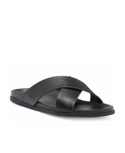 Blake McKay Мужские кожаные сандалии-шлепанцы Jake Dress Casual Cross-Strap