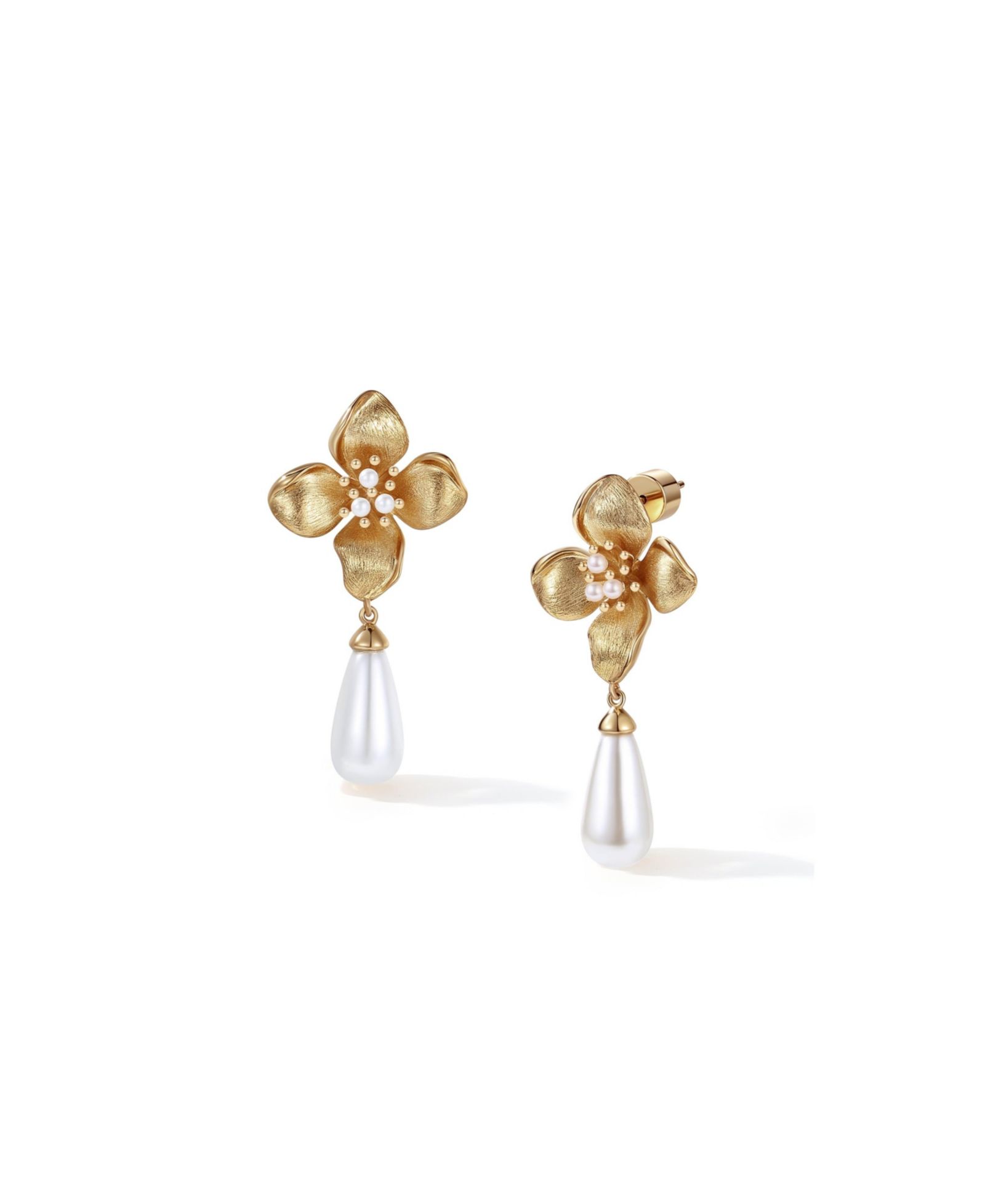 Серьги RETRO CHIC Iris Blossom Pearl