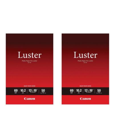 Фотобумага Canon LU-101 Pro Luster (13x19"), 50 листов, 2 упаковки