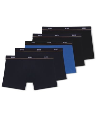 Men's 5-Pack Essential Stretch Cotton Boxer Briefs