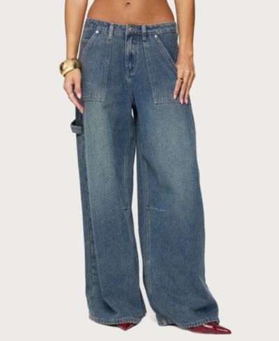 Женские джинсы Edikted Jaycee Low Rise Baggy Carpenter