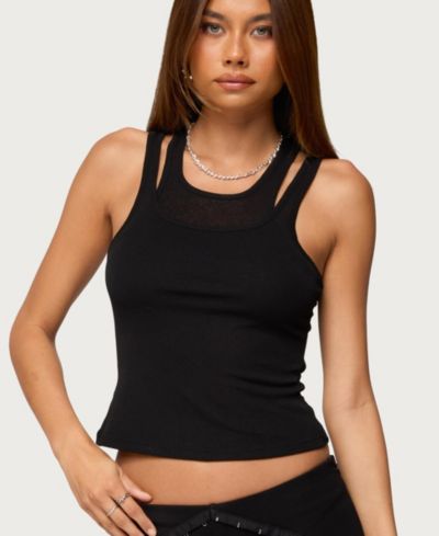 Edikted Женский многослойный топ Sammy Layered Tank Top
