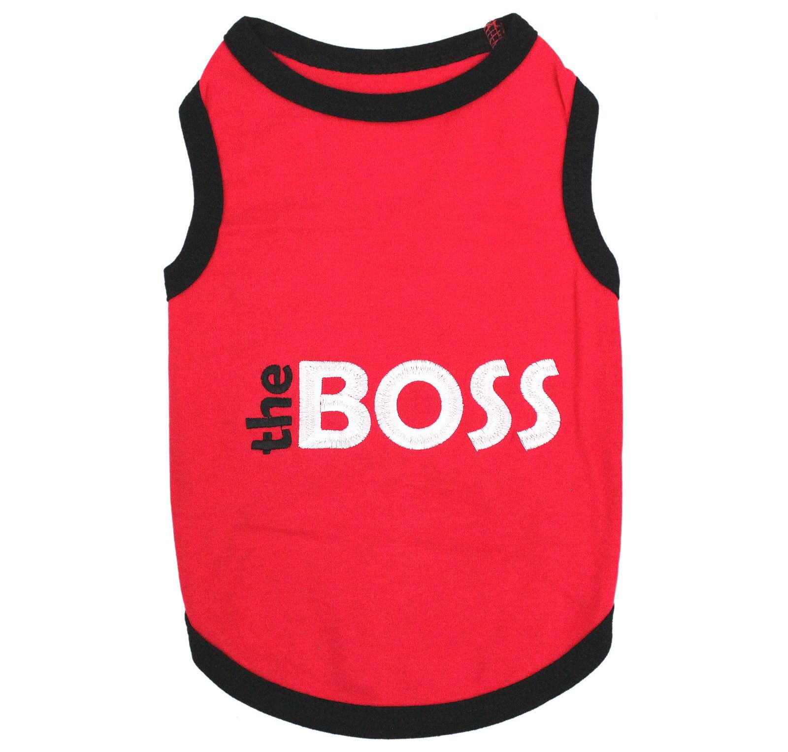 Футболка для собак Parisian Pet The Boss с вышивкой