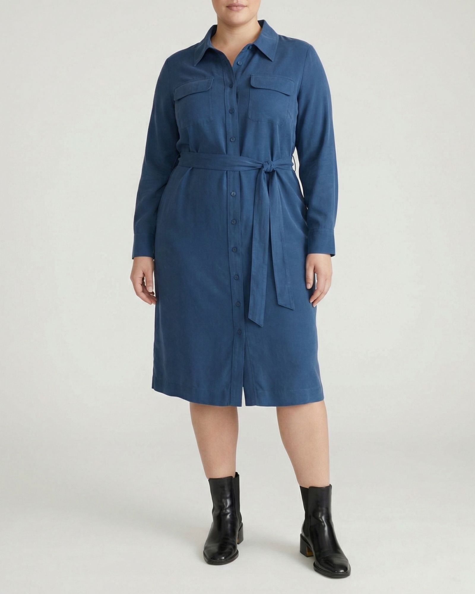Universal Standard Платье Plus Size из охлаждающейся ткани Cupro Savannah