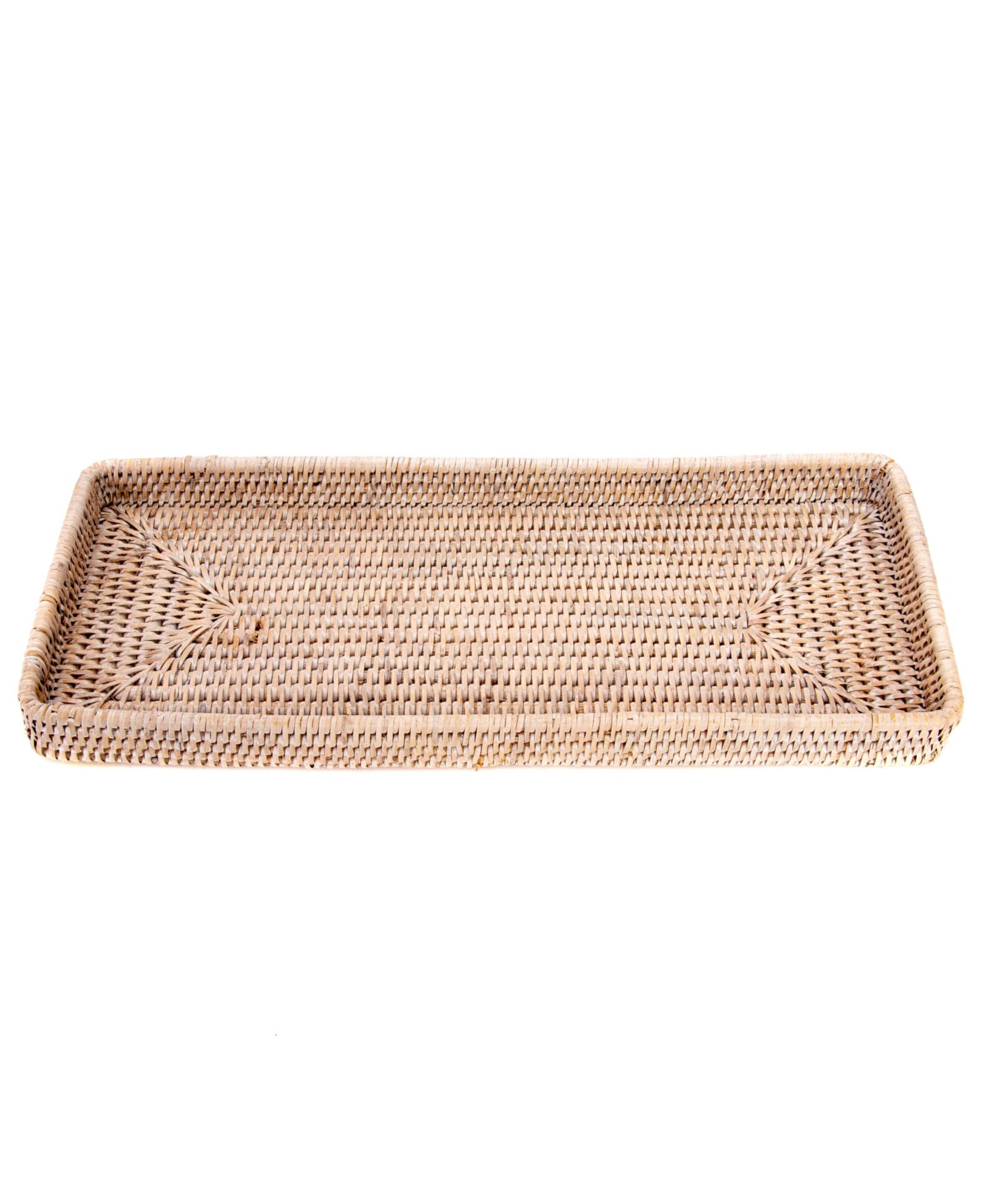 Artifacts Trading Company Rattan Rectangular Vanity Tray.