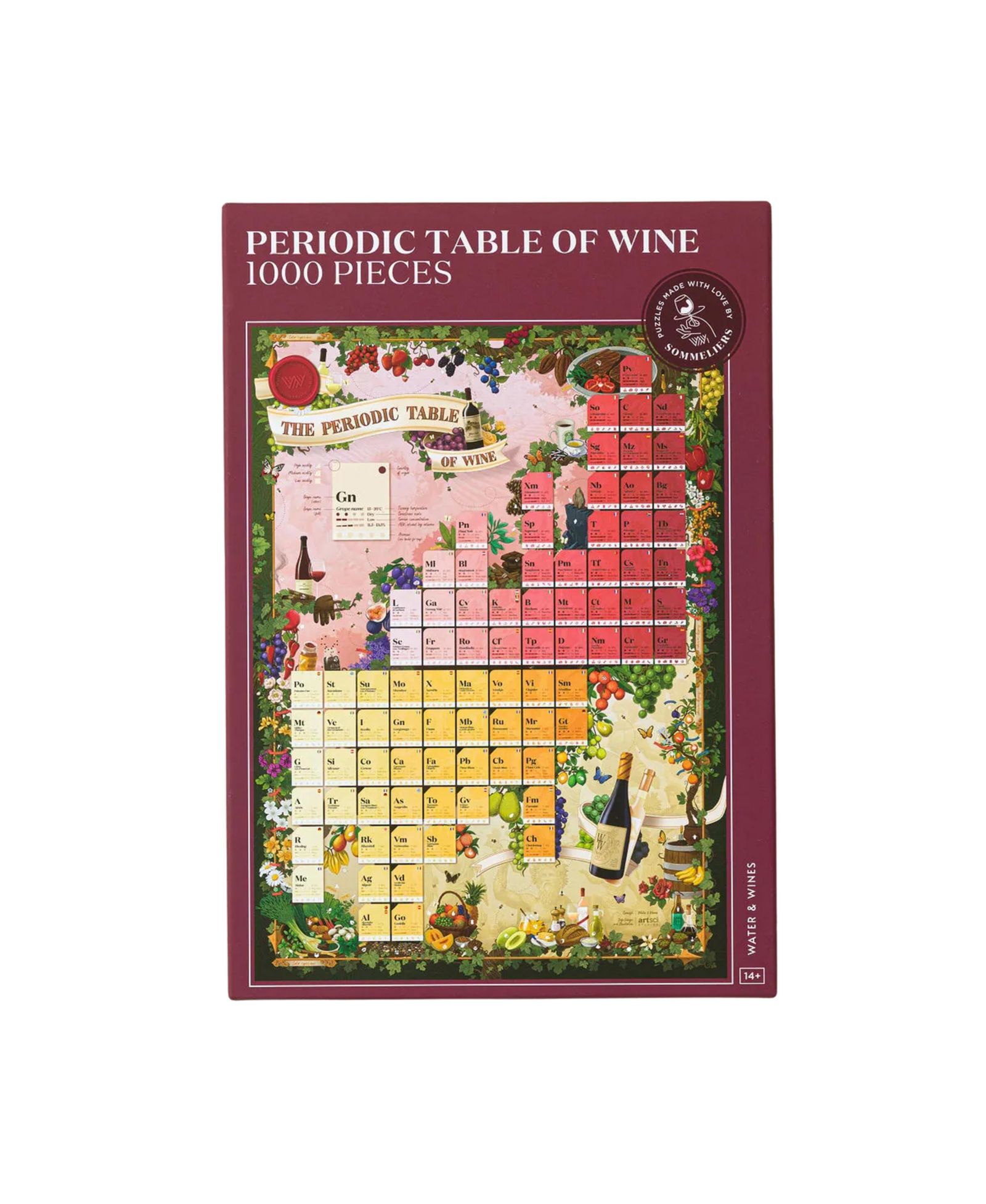 Пазл Uncommon Goods Periodic Table of Wine
