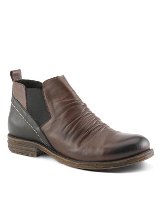 Spring Step Женские кожаные ботильоны Mantaro с дизайном Slip-On и поддержкой свода стопы