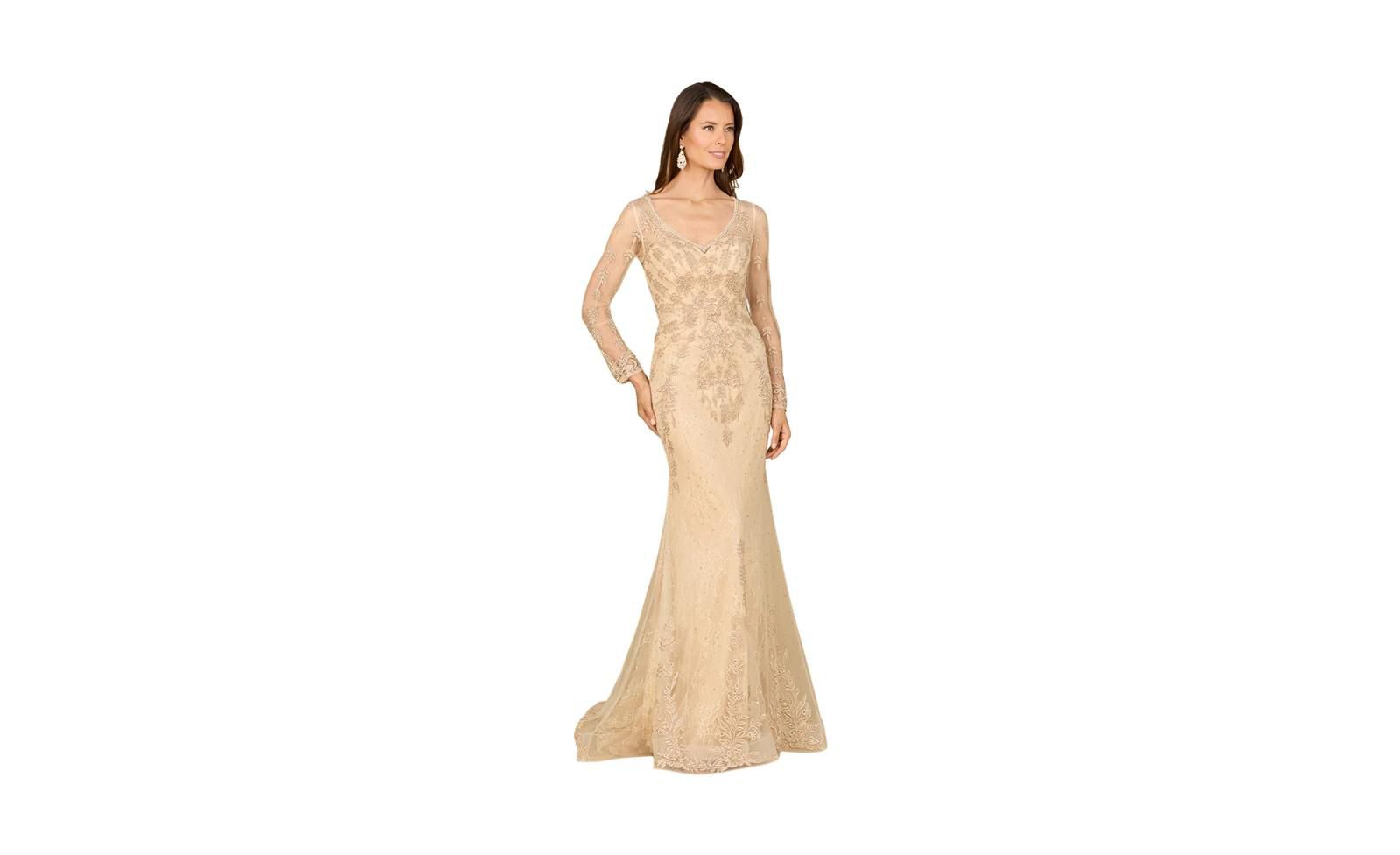 Lara Women's Long Sleeve Lace Mermaid Gown